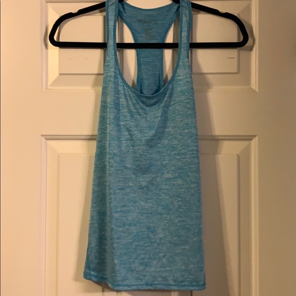 Blue workout top